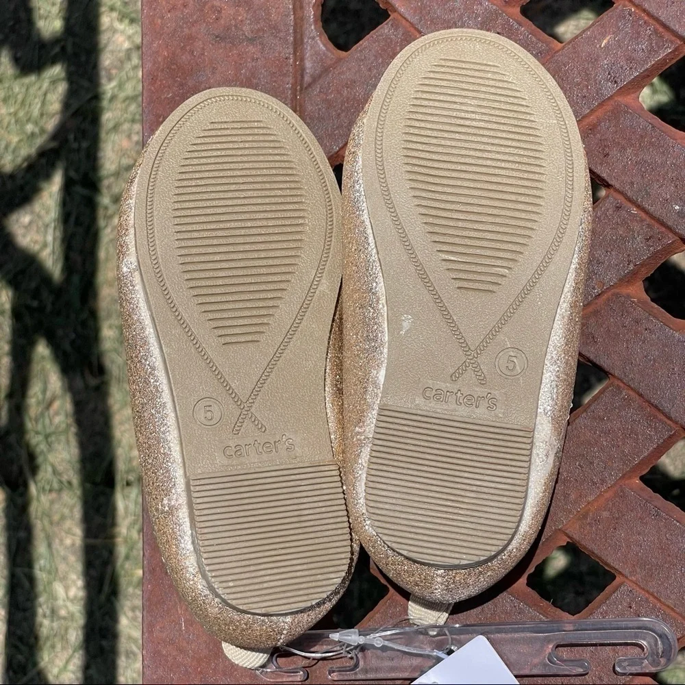 NWT MACY’S Carter’s Glitter Slip-On Infant Dress Shoes